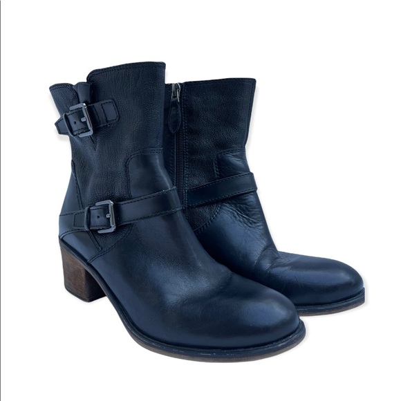 Franco Sarto Shoes - Franco Sarto Black Leather Boots size 8 1/2 🥾👢
